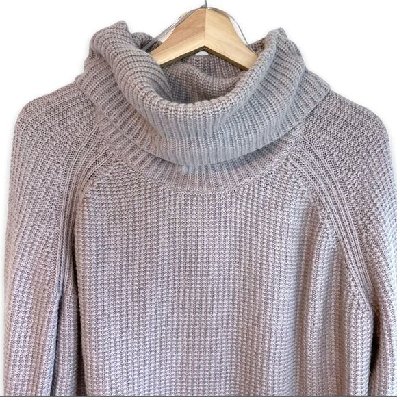 Cynthia Rowley Waffle Knit Tube Neck Alpaca Blend Sweater - Picture 2 of 8